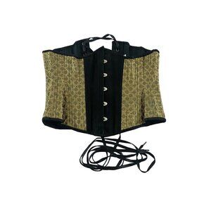 Hearts Delight Women's Gold Underbust Renaissance Corset - 28